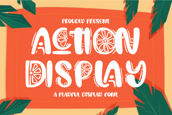 Action Display: A Fresh Doodle-Style Typeface for Summer Branding