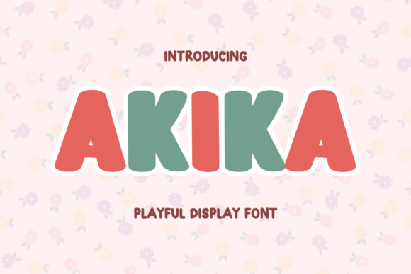 Akika: A Bold Display Font for Creative Branding Projects
