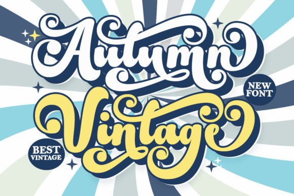 Autumn Vintage Font for Nostalgic Branding