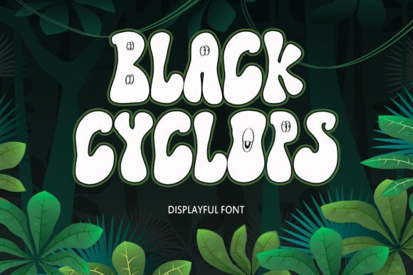 Black Cyclops: A Playful Display Font for Creative Projects