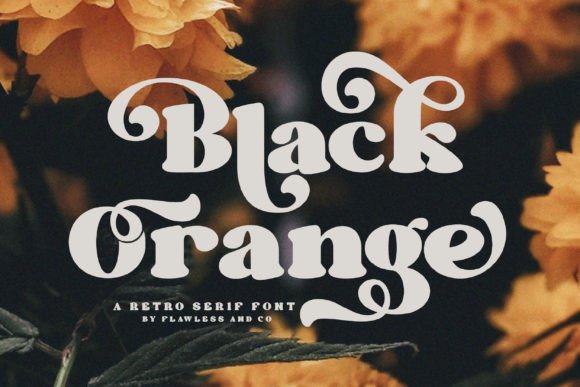 Black Orange: A Timeless Display Font for Creative Projects