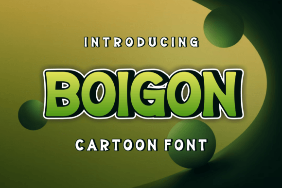 Boigon: A Quirky Display Font for Web Design Projects