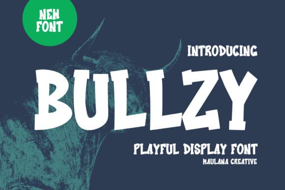 Bullzy: A Playful Display Font for Creative Branding