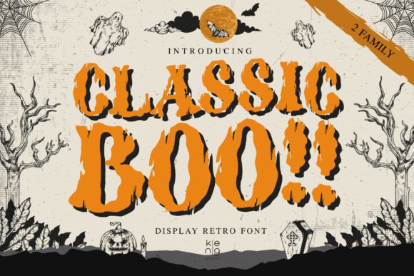 Classic Boo: The Retro Display Font for Bold Branding Projects