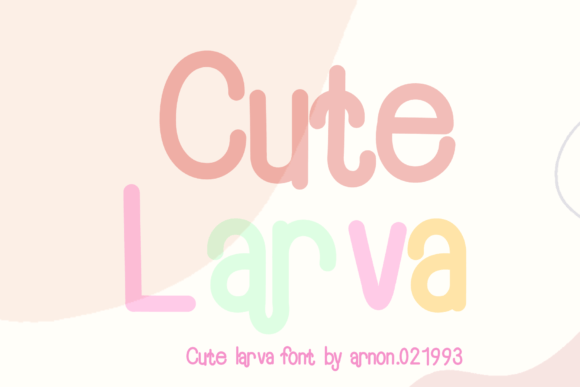 Cute Larva Typeface Review for Friendly Branding Projects