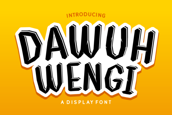 Dawuh Wengi Display Font for Handmade Creations