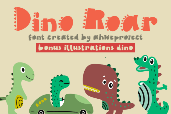 Dino Roar Font for Creative Projects and Branding