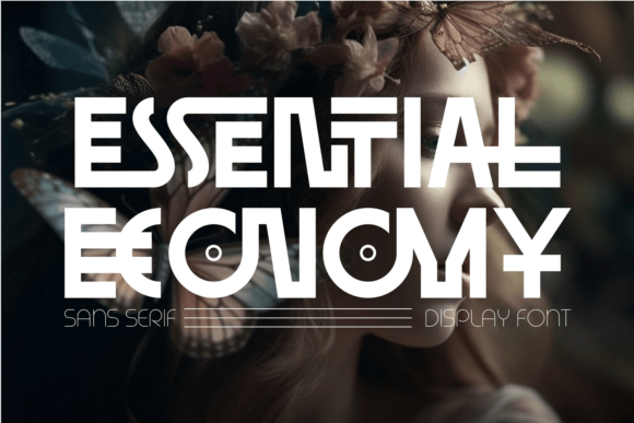 Essential Economy: A Futuristic Display Font for Bold Branding