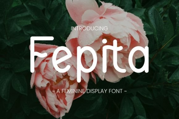 Fepita: A Delicate Display Font for Handmade Creations