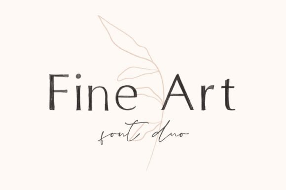 Fine Art Duo: Elegant Display Font for Branding and Design