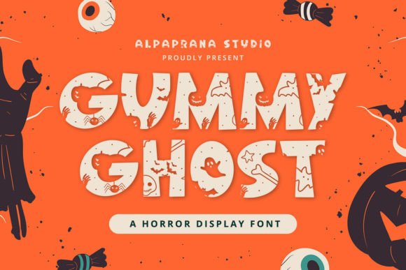 Gummy Ghost: A Playful Display Font for Creative Projects