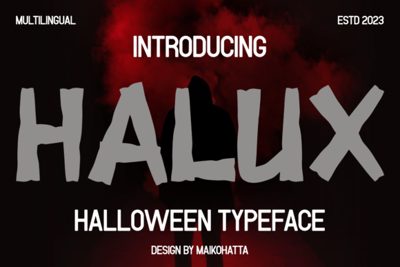 Halux: A Spooky Display Font for Halloween-Themed Web Design
