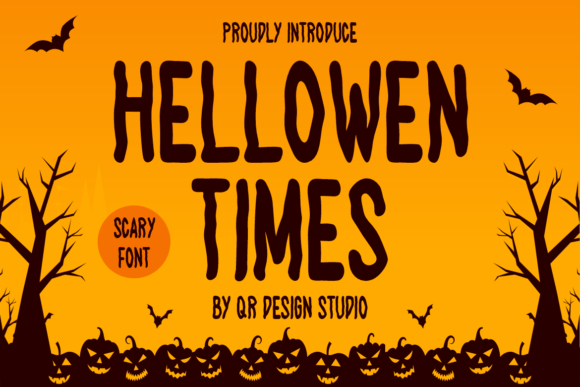 Hellowen Times: A Bold Display Font for Handmade Branding