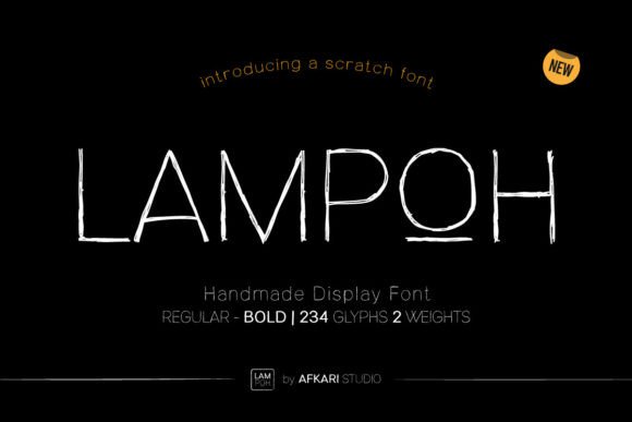 Lampoh: The Perfect Display Font for Handmade Labels and Branding