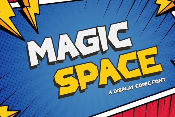 Magic Space Font for Creative and Playful Design Projects