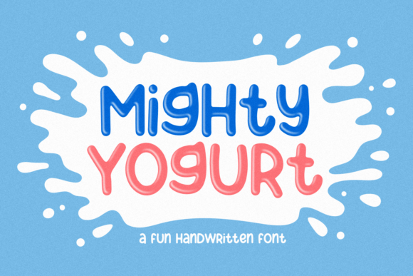 Mighty Yogurt: A Handwritten Display Font for Digital Creativity