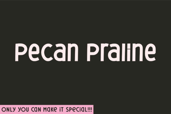 Pecan Praline: The Handwritten Display Font for Authentic Branding