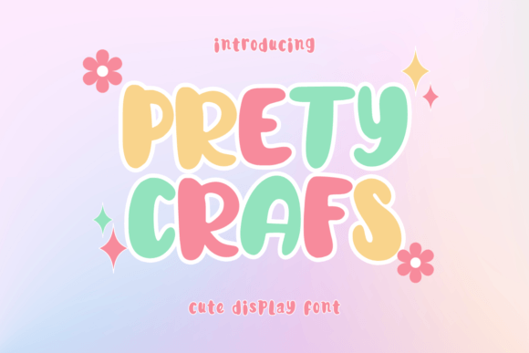 Prety Crafs: A Playful Font for Creative Projects