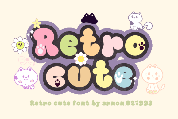 Retro Cute Font for Playful Branding and Creative Projects