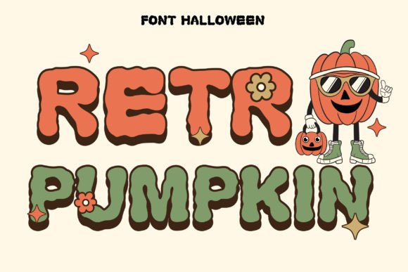 Retro Pumpkin Font for Bold and Playful Campaigns