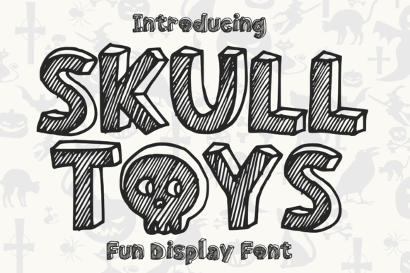 Skull Toys Font for Halloween-Themed Branding