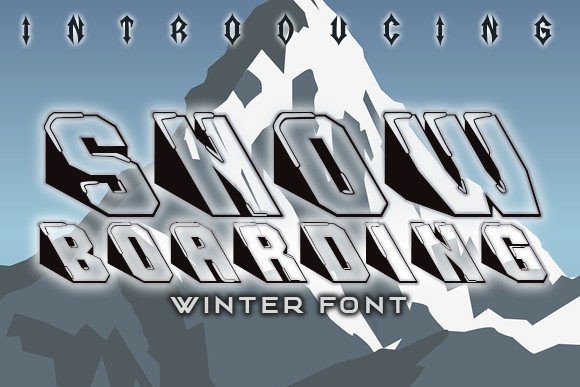 Snowboarding Font for Bold Branding and Creative Projects