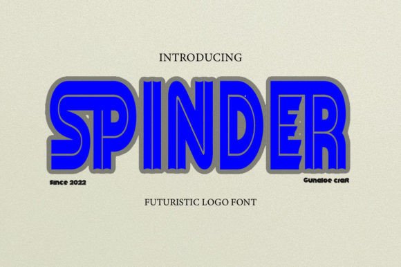 Spinder: The Futuristic Typeface for Modern Brand Identity