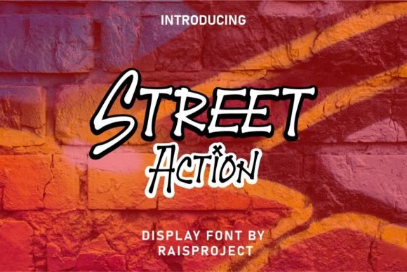Street Action Font for Bold Branding and Eye-Catching Designs