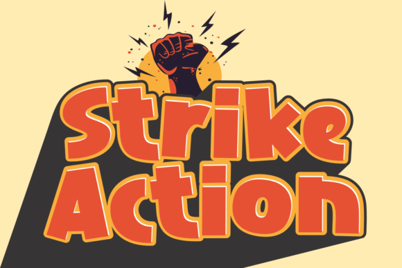 Strike Action: A Thick and Playful Display Font for Bold Editorial Design