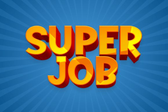 Super Job: A Bold Display Font for Creative Makers