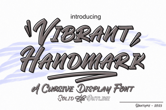 Vibrant Handmark for Dynamic Branding and Eye-Catching Design