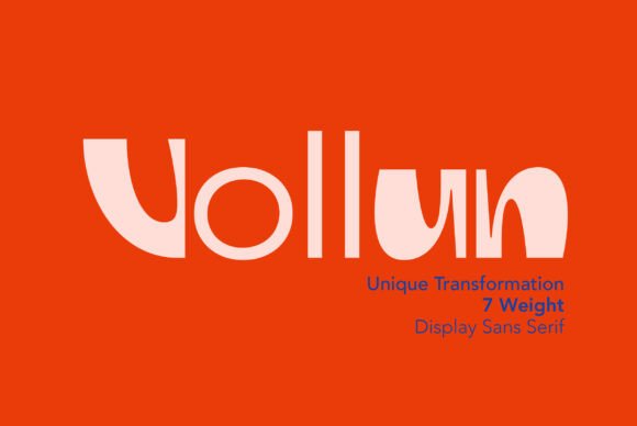 Vollun: A Modern Display Font for Digital Creativity