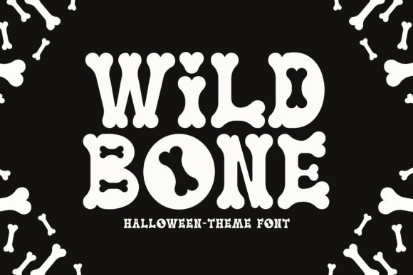 Wild Bone: A Spooky Display Font for Halloween Creations