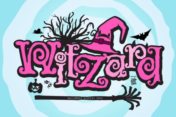 Witzard: A Spooky Display Font for Quirky Business Branding